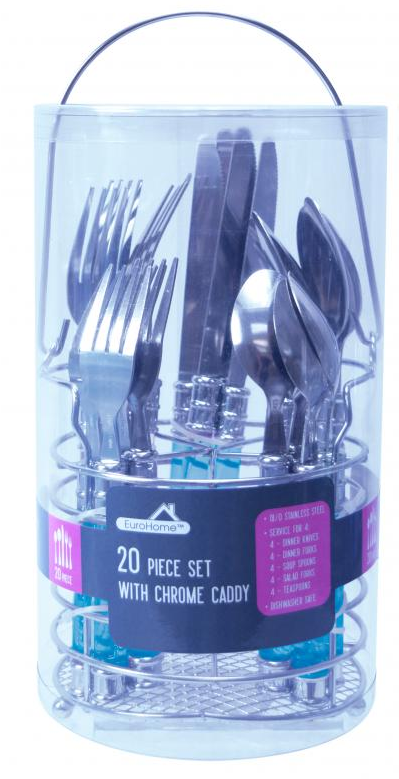 CUTLERY 20PC SET W/CHROME ( 054-02516 )