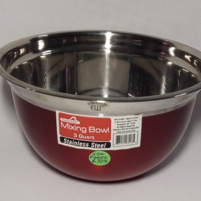 MIXING BOWL S/S 3QT RED ( 054-03403 )